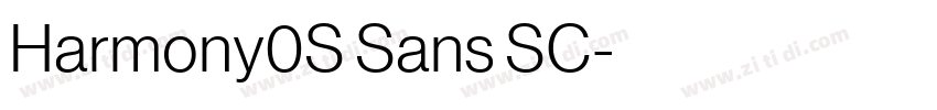 Harmony0S Sans SC字体转换